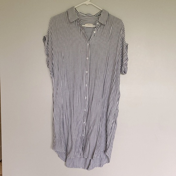 Thread & Supply Shirt Dress Women’s M Striped Summer 4th of July Excellent! 🌟 - Picture 2 of 5